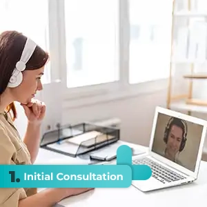 Your journey begins with a virtual consultation, where we will assess your goals, review your medical history, and determine the most appropriate treatment for you.